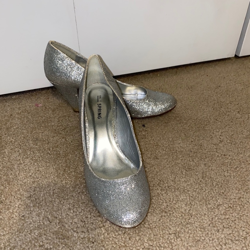 Call It Spring silver heels - Picture 2 of 3